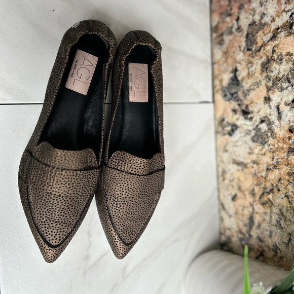 AGL Brown Loafers with White Sole - Picture 9 of 11
